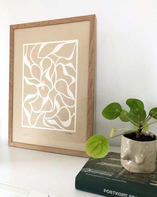 Abstrakt papercut, A3