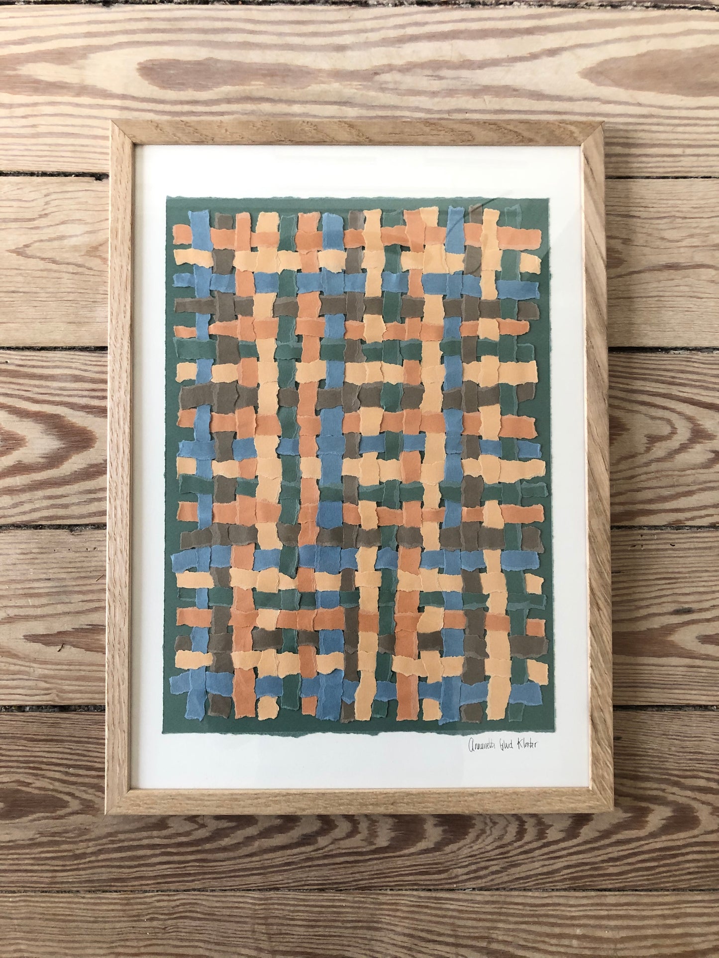 Flettet papir-collage, A3