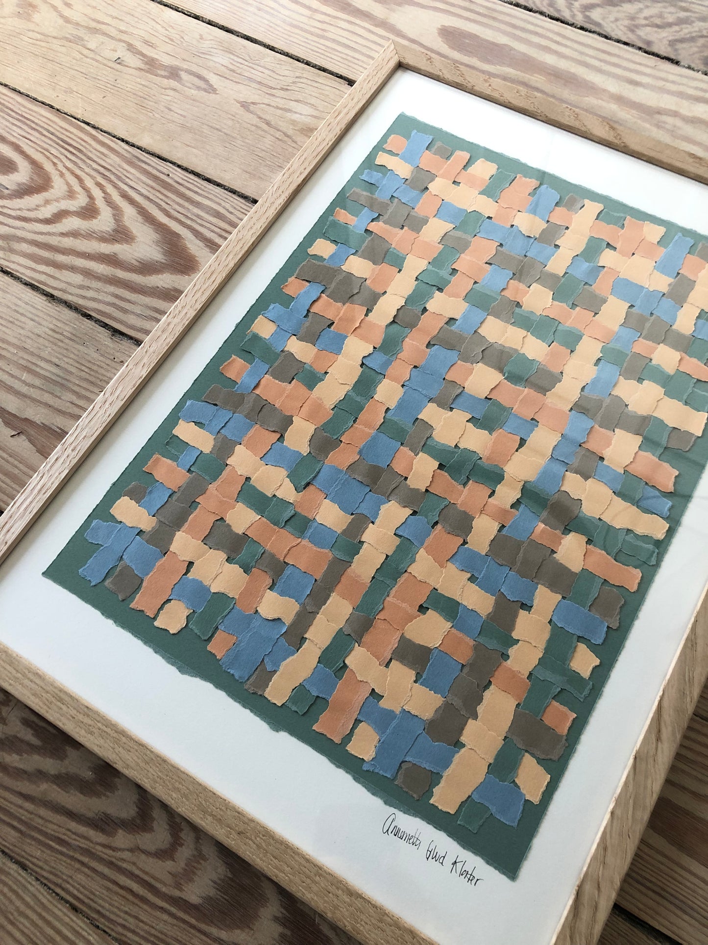 Flettet papir-collage, A3