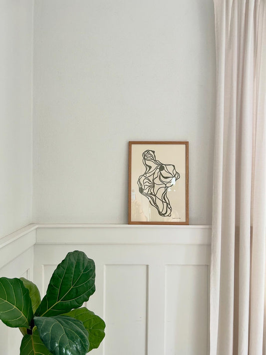 Abstrakt papercut i A3