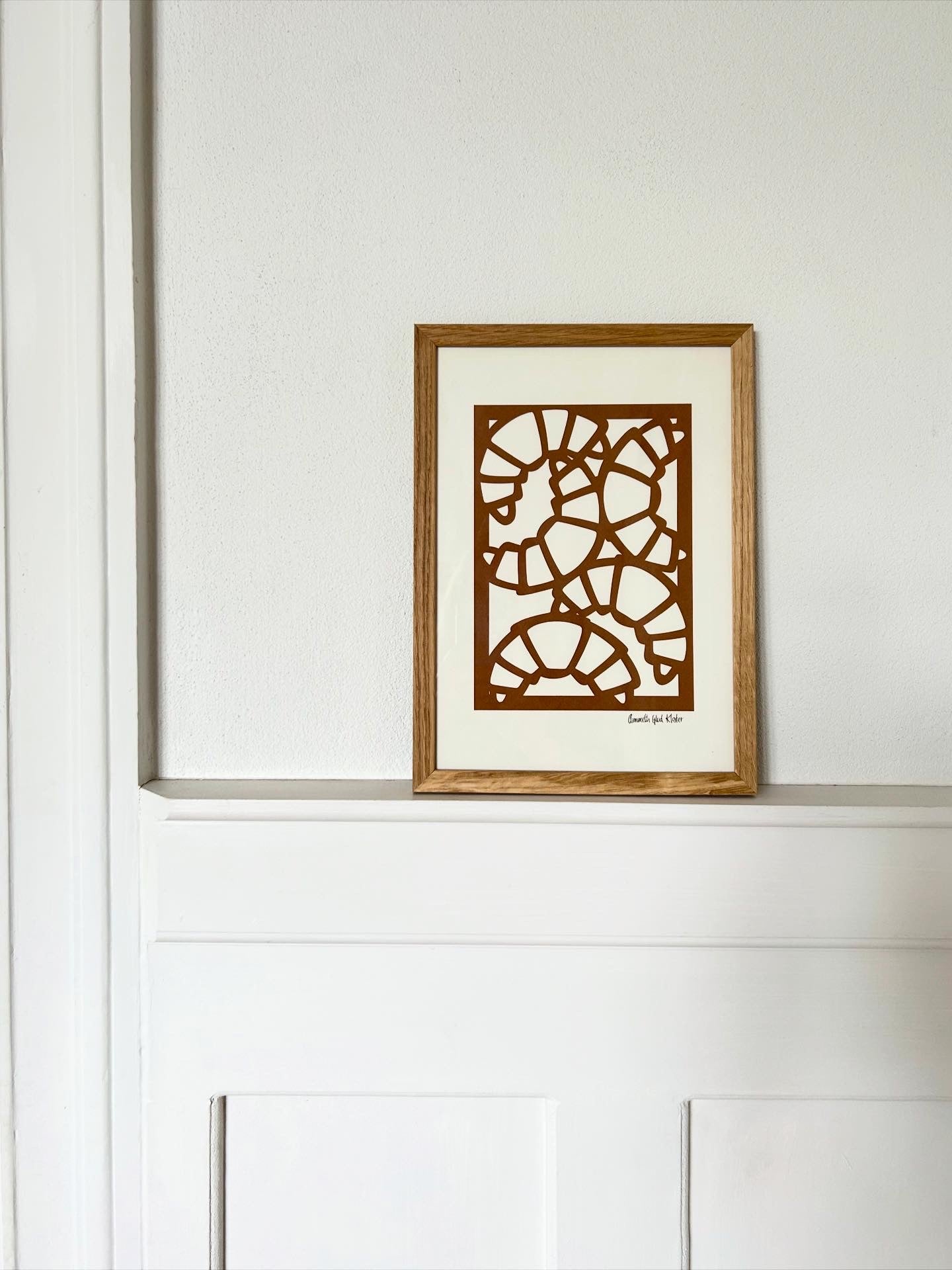 Caffelatte-farvede croissanter, A4🤎