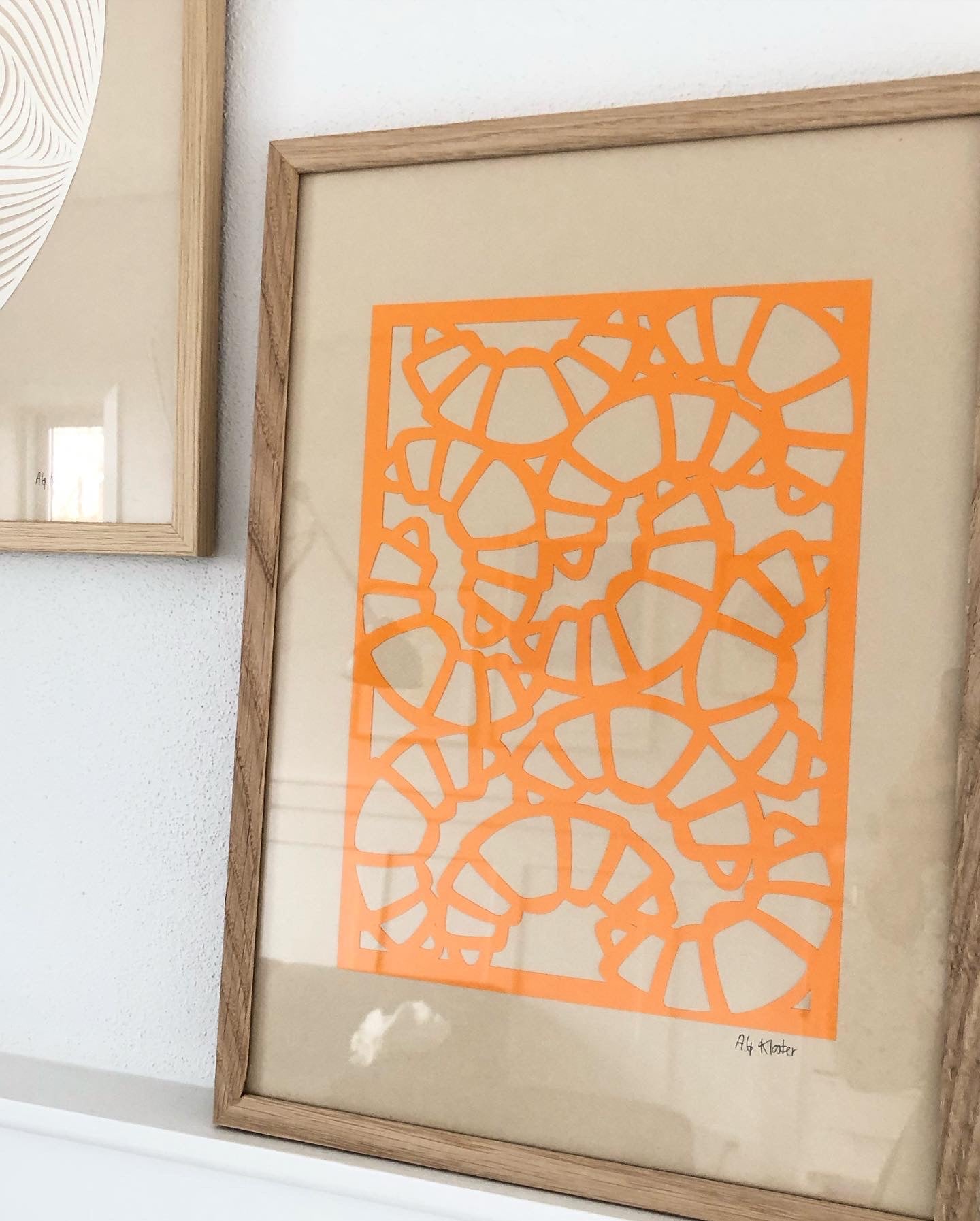 Orange croissanter i A3