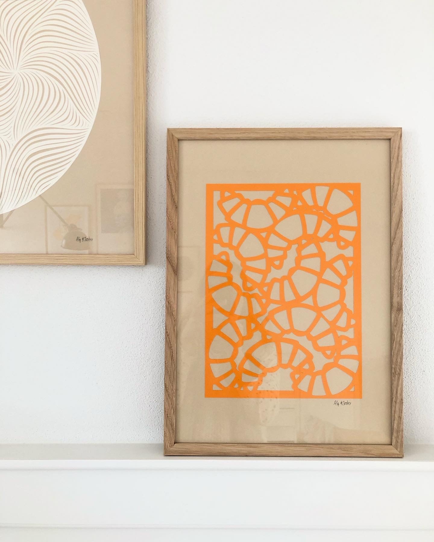 Orange croissanter i A3