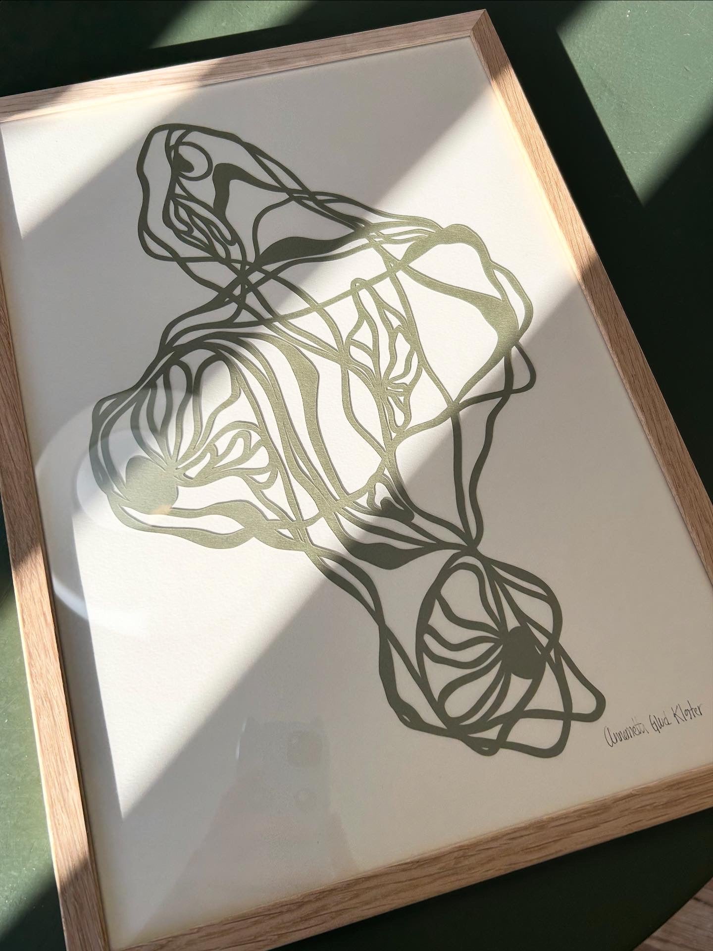 Abstrakt papercut i A3
