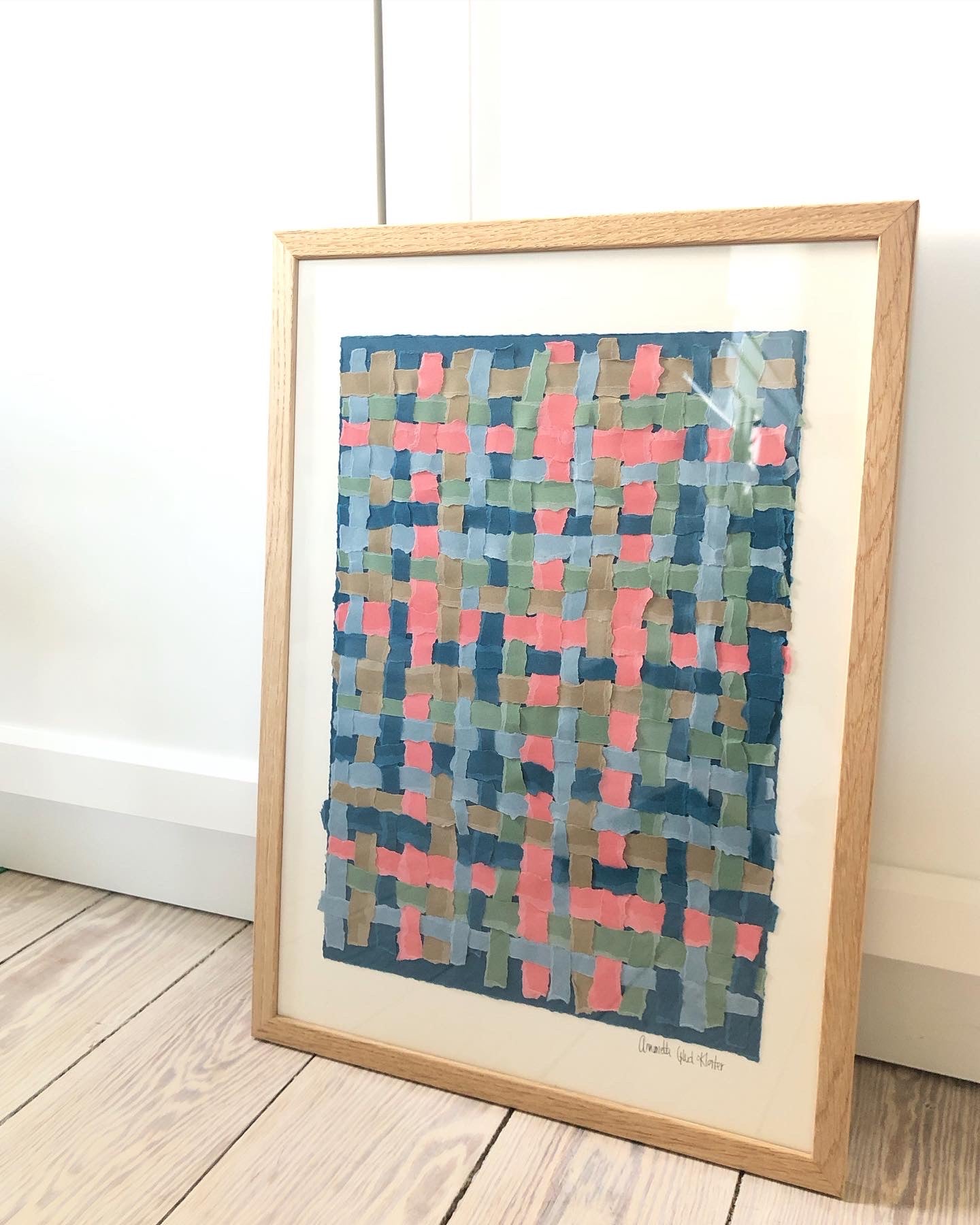 Flettet papir-collage, A3