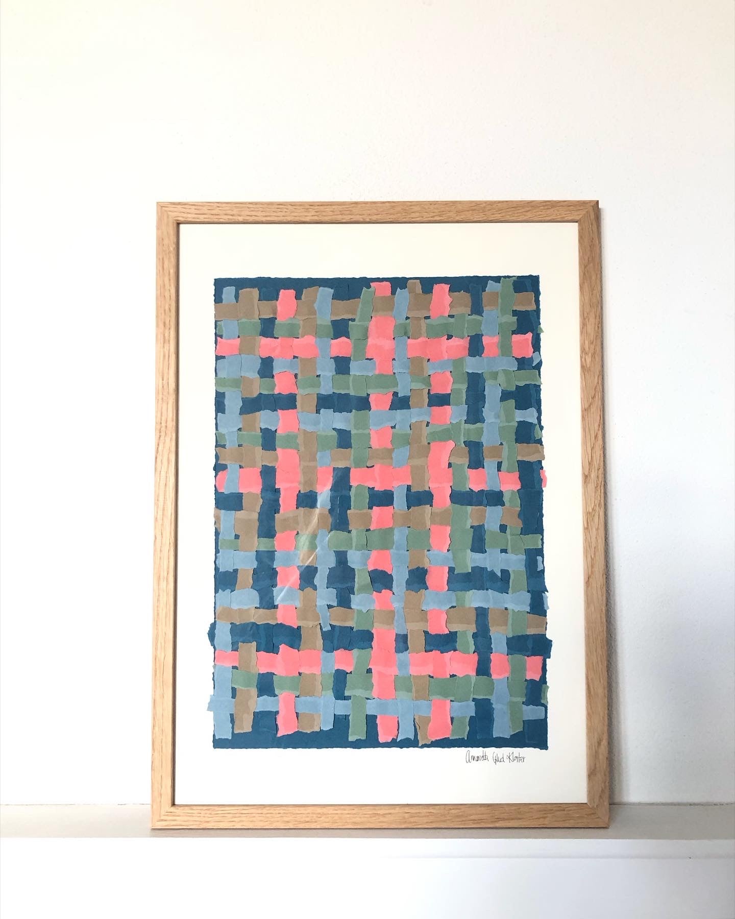 Flettet papir-collage, A3