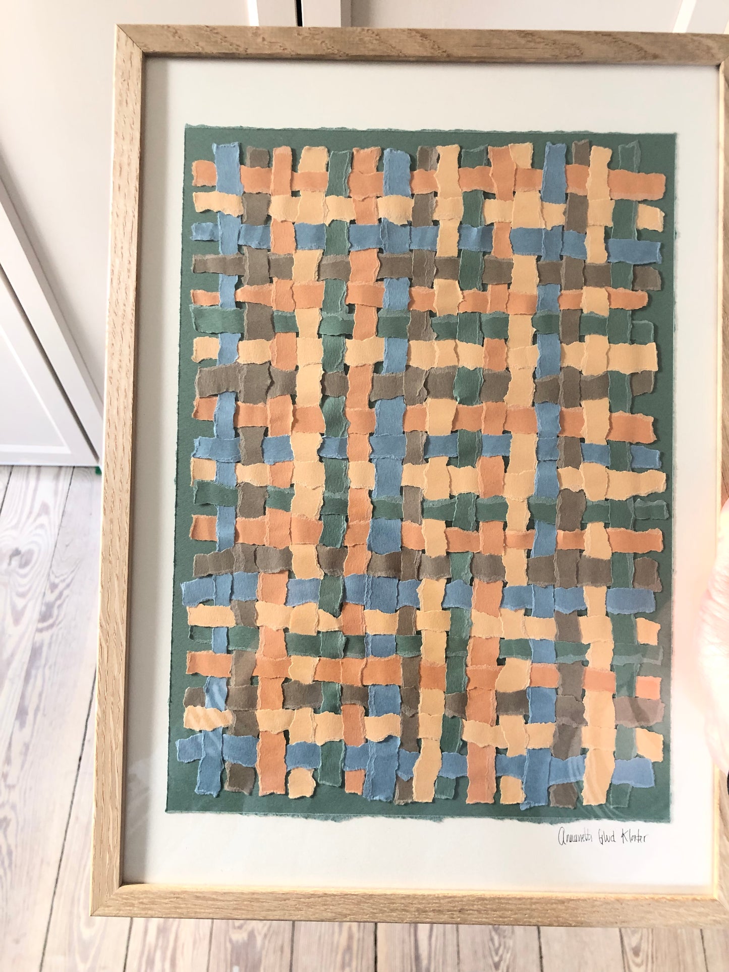 Flettet papir-collage, A3