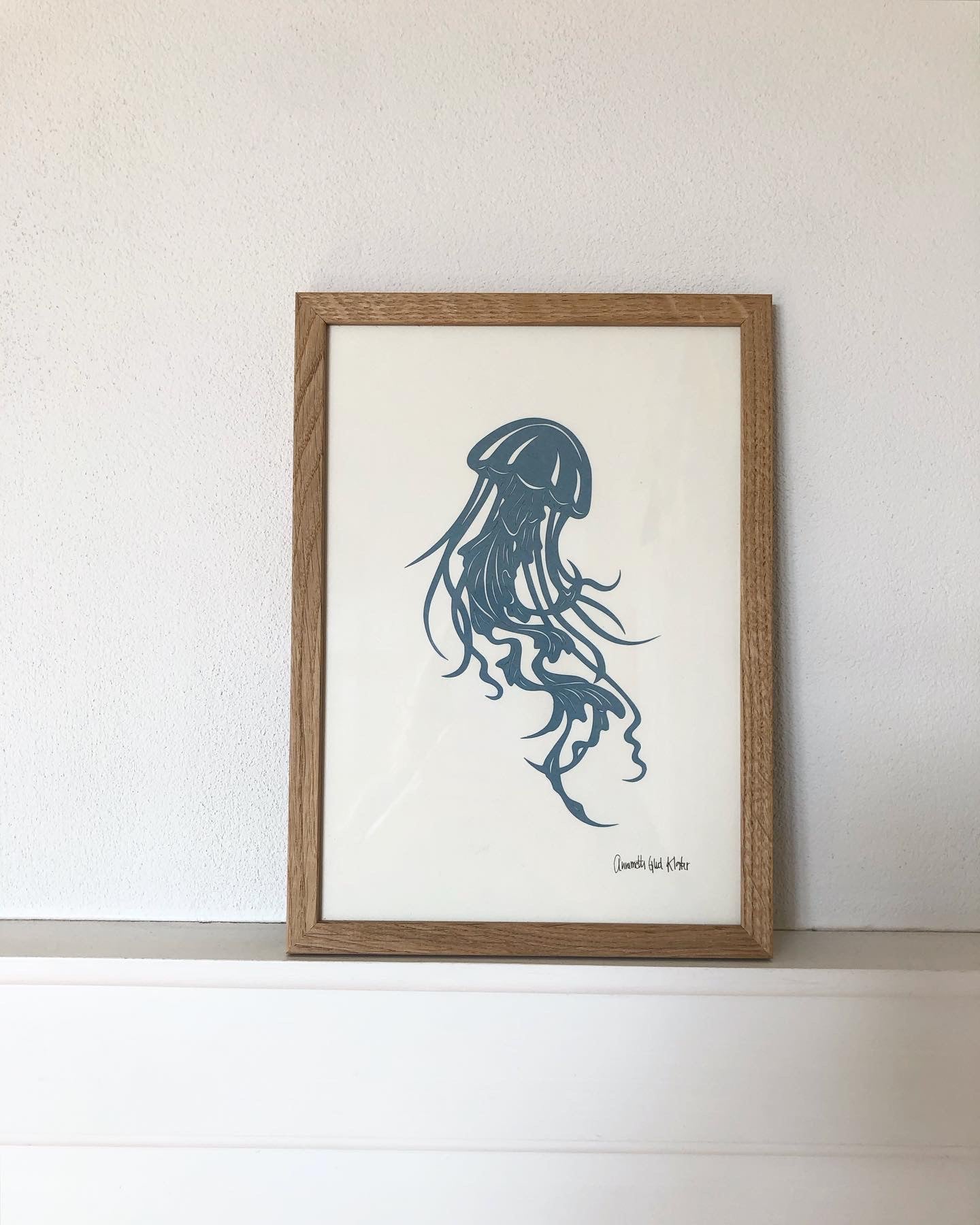 Støvet blå gople, A4