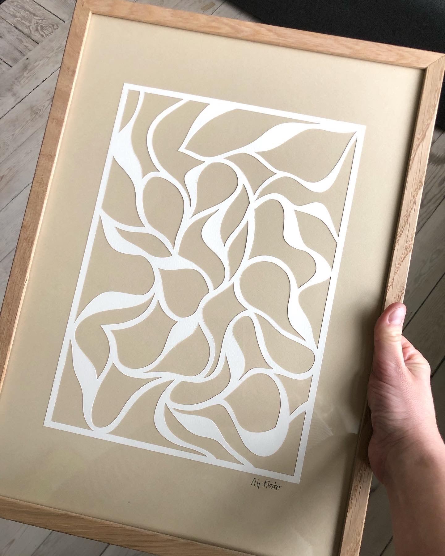 Abstrakt papercut, A3