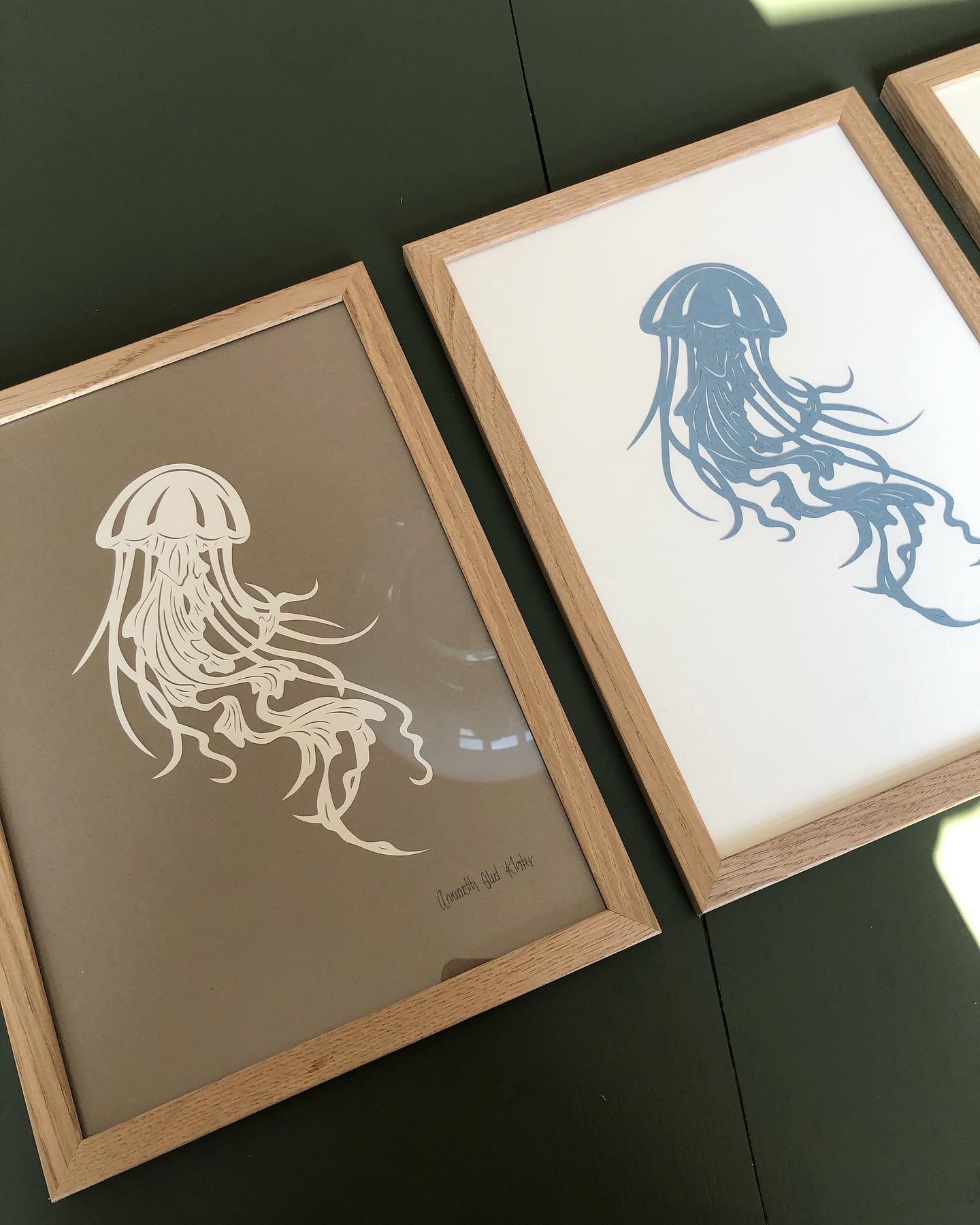 Støvet blå gople, A4