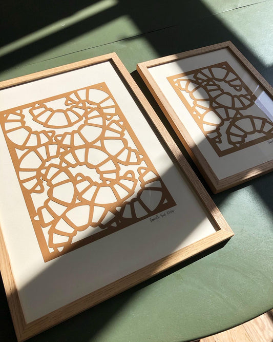 Caffelatte-farvede croissanter, A3🤎